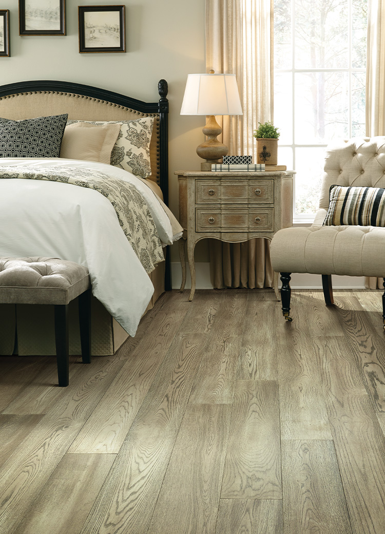 Hardwood Bedroom Scene